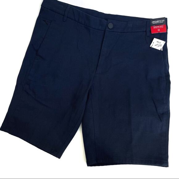 🆕 Awearness Kenneth Cole navy mens short 36 mens warehouse - Picture 1 of 7